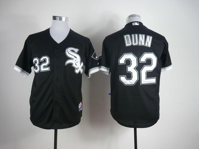 Men Chicago White Sox #32 Dunn Black MLB Jerseys->chicago white sox->MLB Jersey